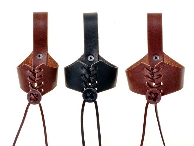 Geschnürter Trinkhornhalter - weich 2