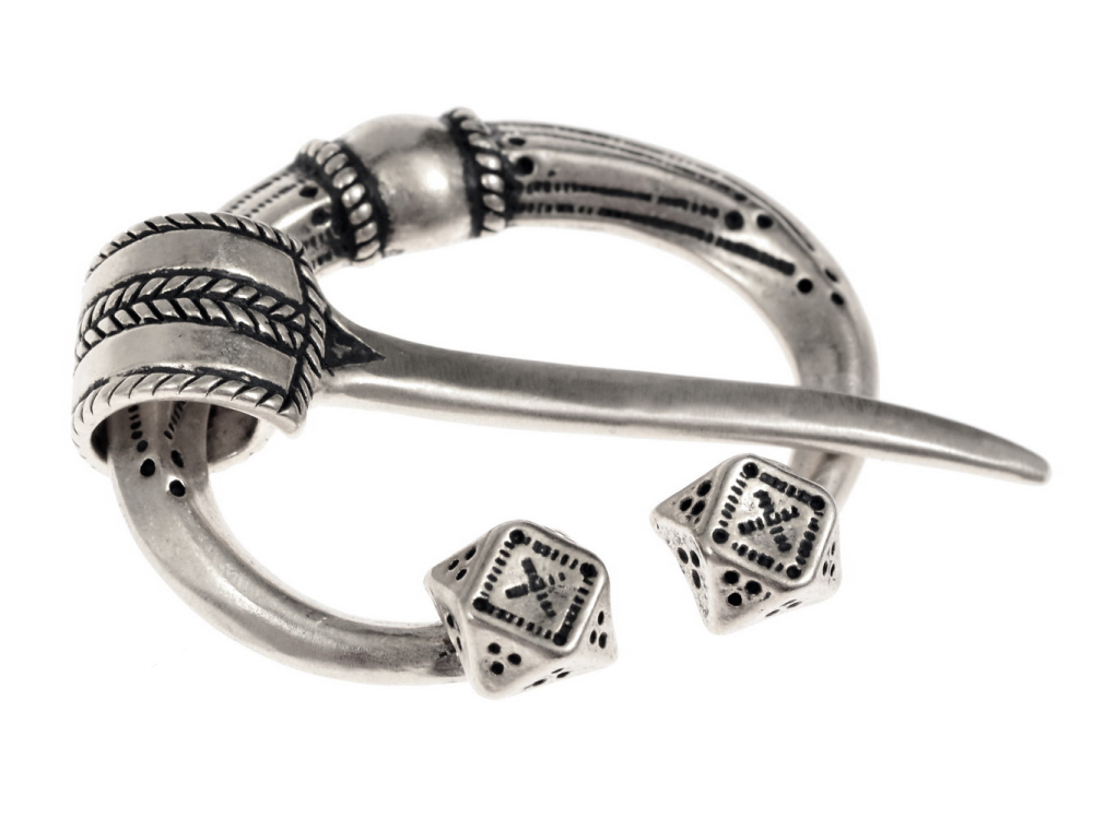 Kleine Ringfibel mit Kuboktaeder-Enden 2