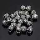 Futhark-Haarperle 'Algiz' - 8 mm Loch 2