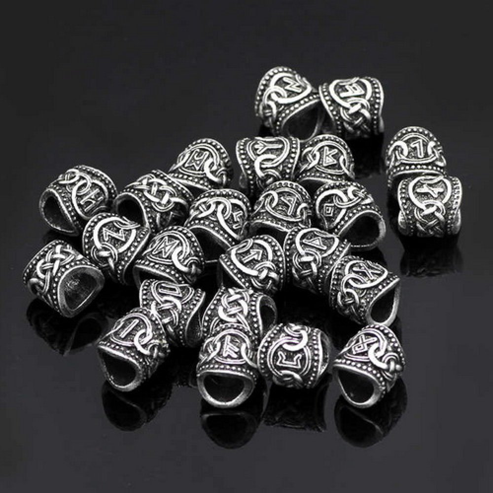 Futhark-Haarperle 'Wunjo' - 8 mm Loch 2