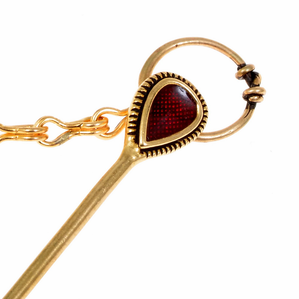 Trumpington-Nadeln - Paar mit Kette 2