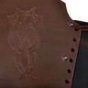Leder-Armschützer - fecht / geprägt 4