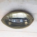 leichte Merowinger Brosche, Fb:altmessing, Schmuck, Mittelalter,