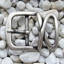 Cappio, 4cm, silberne Dorn-Vollschließe, Schnalle
