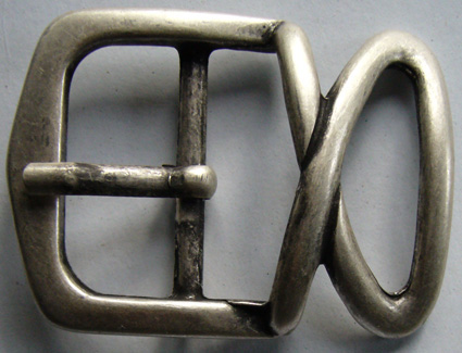 Cappio, 4cm, silberne Dorn-Vollschließe, Schnalle