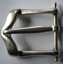 Atlan, 4cm, silberne elegante massive Dornschließe, Schnalle