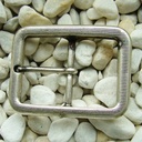 Icho, 4cm, silberne elegante Dorn-Vollschließe, Schnalle