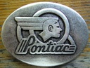 Pontiac, 4cm, silberfarbene Schließe US-Cars, Schnalle