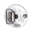 BUCKEL-Schild, 4cm, silberfarbene keltische Zierschließe, Schnal