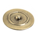 BUCKEL-Schild, 4cm, messingfarbene keltische Zierschließe, Schna