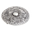 BRUST-Schild, 4cm, silberfarbene, keltische Zierschließe, Schnal