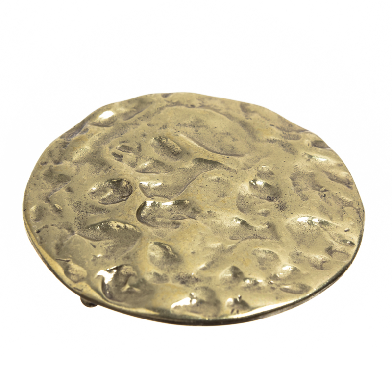 HAMMERSCHLAG, 4cm, messingfarbene früh-keltische Schließe, Schna