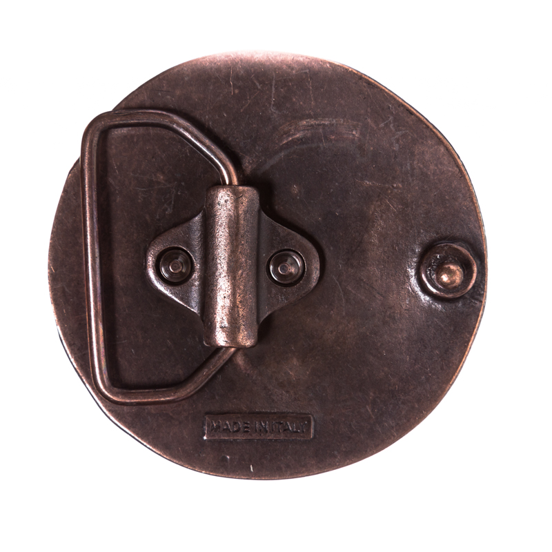 HAMMERSCHLAG, 4cm, kupferfarbene früh-keltische Schließe, Schnal