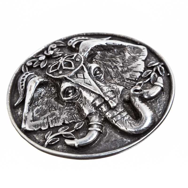 SULIMAN, 4cm, silberfarbene Schließe, Schnalle