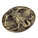 SULIMAN, 4cm, messingfarbene Schließe, Schnalle