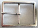 Fibbie, 3,5cm, silberfarbene Gürtelschließe, Schnalle