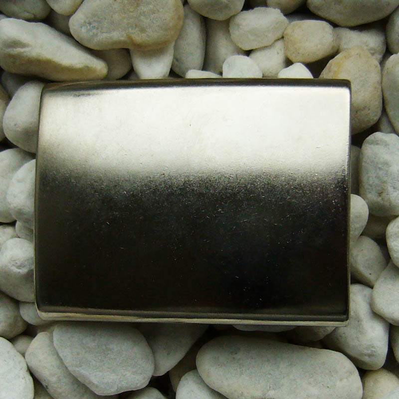 Placca, 4cm, glänzend silberne Koppelschließe, Schnalle