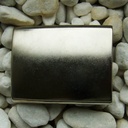 Placca, 4cm, glänzend silberne Koppelschließe, Schnalle