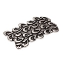 Hooks, 4cm, silberne Koppelschließe, Schnalle