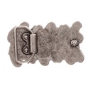 Hooks, 4cm, silberne Koppelschließe, Schnalle