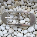 Slim, 3,5cm, silberfarbene Schließe, Schnalle