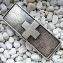 Rütli, 4cm, schweizer Kreuz - Schließe, Schnalle