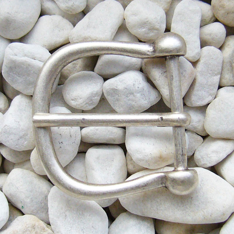 RASUL, Dorn-Halbschließe, leicht, 3cm, silberfarben, Schnalle