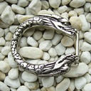 HYDRA, 4cm,silberfarbene Schließe, Schnalle, Schlangen