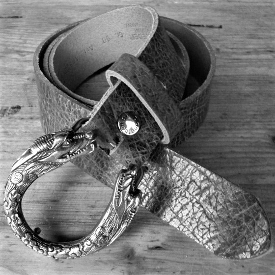 HYDRA, 4cm,silberfarbene Schließe, Schnalle, Schlangen
