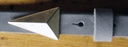 TETRA, Koppelschließe, Pfeilspitze, 2cm, silberfarben, Schnalle