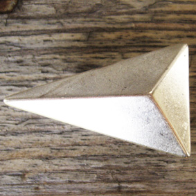 TETRA, Koppelschließe, Pfeilspitze, 2cm, silberfarben, Schnalle
