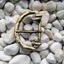 FLAVA, Mittelalterschließe, 2cm, Schmiedeoptik, messingfarben, S
