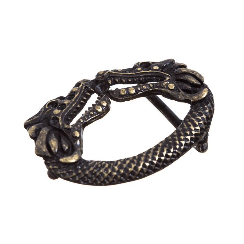 ARASON, 3cm, altmessingarbene Koppel-Schließe, Schnalle