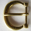 INDI, Dornschließe, 2cm, messingfarben, Schnalle