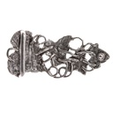 OBERON, 4cm, messingfarbene Gürtelschließe, Efeu,Schnalle