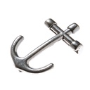ANKER, Koppelschließe, 3cm, silberfarben, Schnalle