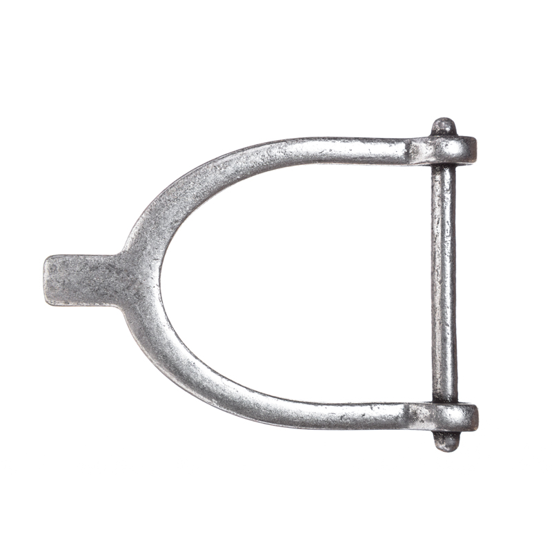 Sporn, 4cm, silberfarbene Gürtelschließe, Schnalle