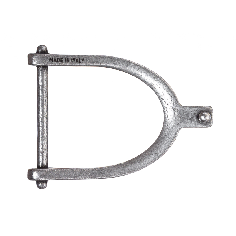 Sporn, 4cm, silberfarbene Gürtelschließe, Schnalle