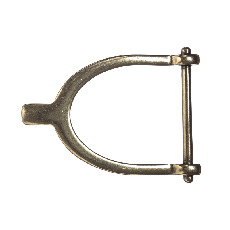 Sporn, 4cm, messingfarbene Gürtelschließe, Schnalle