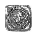 NEMEIOS Löwenkopf, 4cm, silberfarbene Gürtelschließe, Schnalle