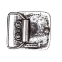 NEMEIOS Löwenkopf, 4cm, silberfarbene Gürtelschließe, Schnalle