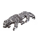 Tiger, 4cm, silberfarbene Schließe, Schnalle