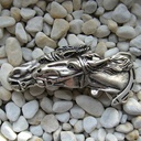 Horses, 4cm, silberne Pferde-Schließe, Schnalle