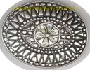 Tears, 4cm, silberne Schließe mit Strass, Schnalle