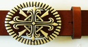 KHAN, 4cm,silberfarbene Schließe, Schnalle