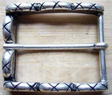Rapante, 4cm, klassische, gekerbte Schließe, Schnalle
