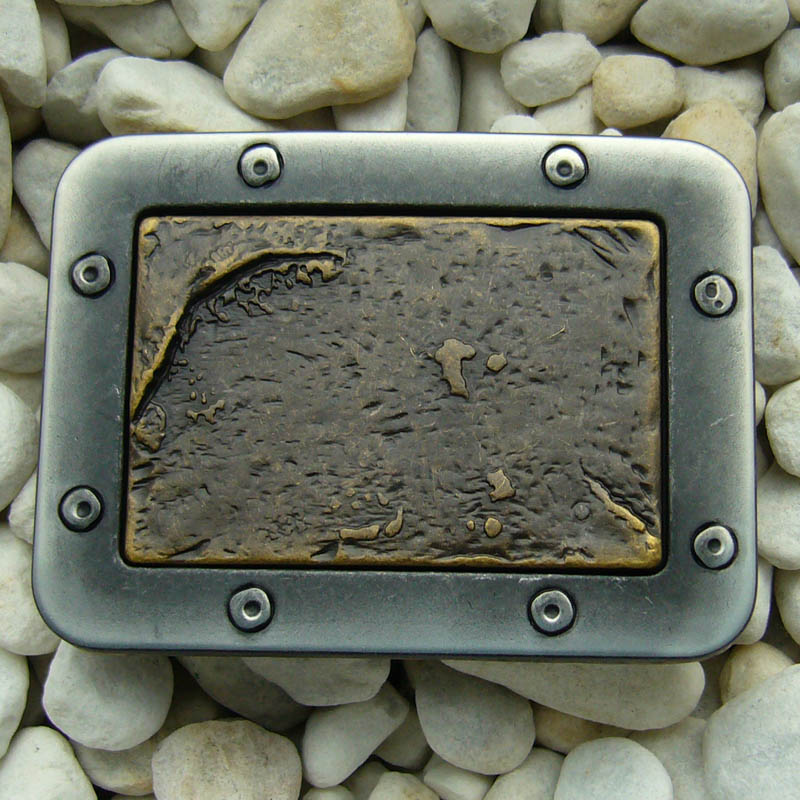Andromeda, 4cm, altnickel-/altmessingfarbene Gürtelschließe, Sch