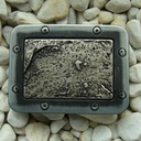 Andromeda, 4cm, altnickel-/alteisenfarbene Gürtelschließe, Schna