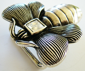 Imme - Biene, 4cm, Schließe, Schnalle