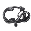 LEVIATHAN, 4cm,Gürtelschließe,, Schnalle WASSERDRACHE, zinnfarbe